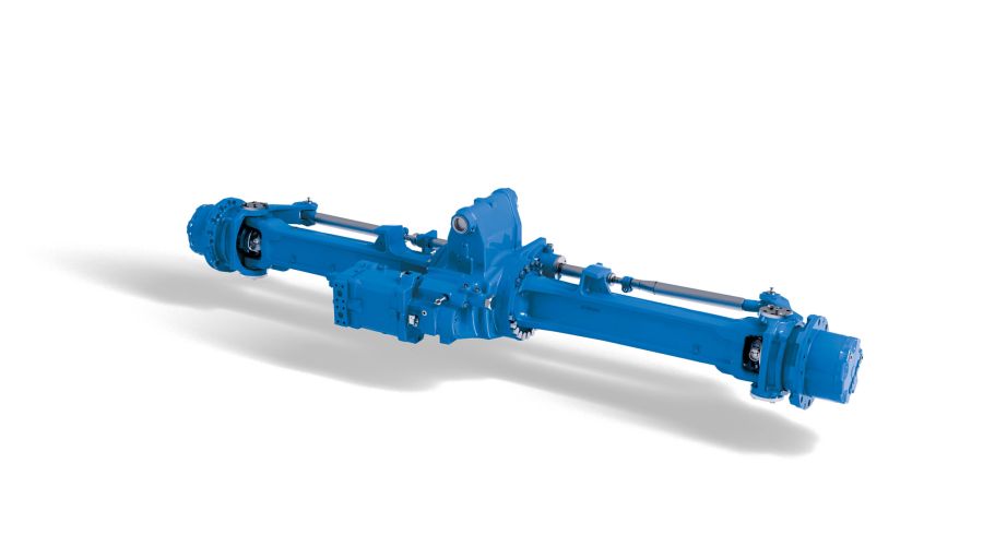 Directly driven steering axle for 8 tons